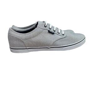 Vans Atwood Low Nautical Gray Sneakers size 9 Women Stripe Lace Up